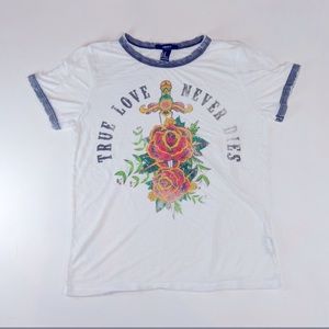 Vintage baby Tee “True Love Never Dies” T Size M